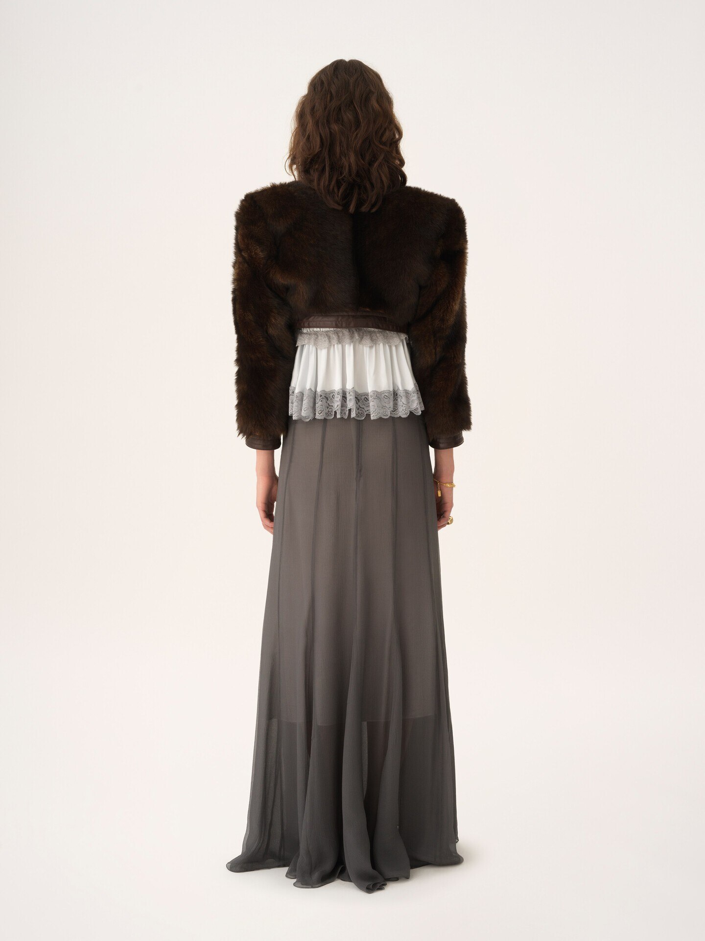 Chaqueta Spencer cropped de cuero - 5