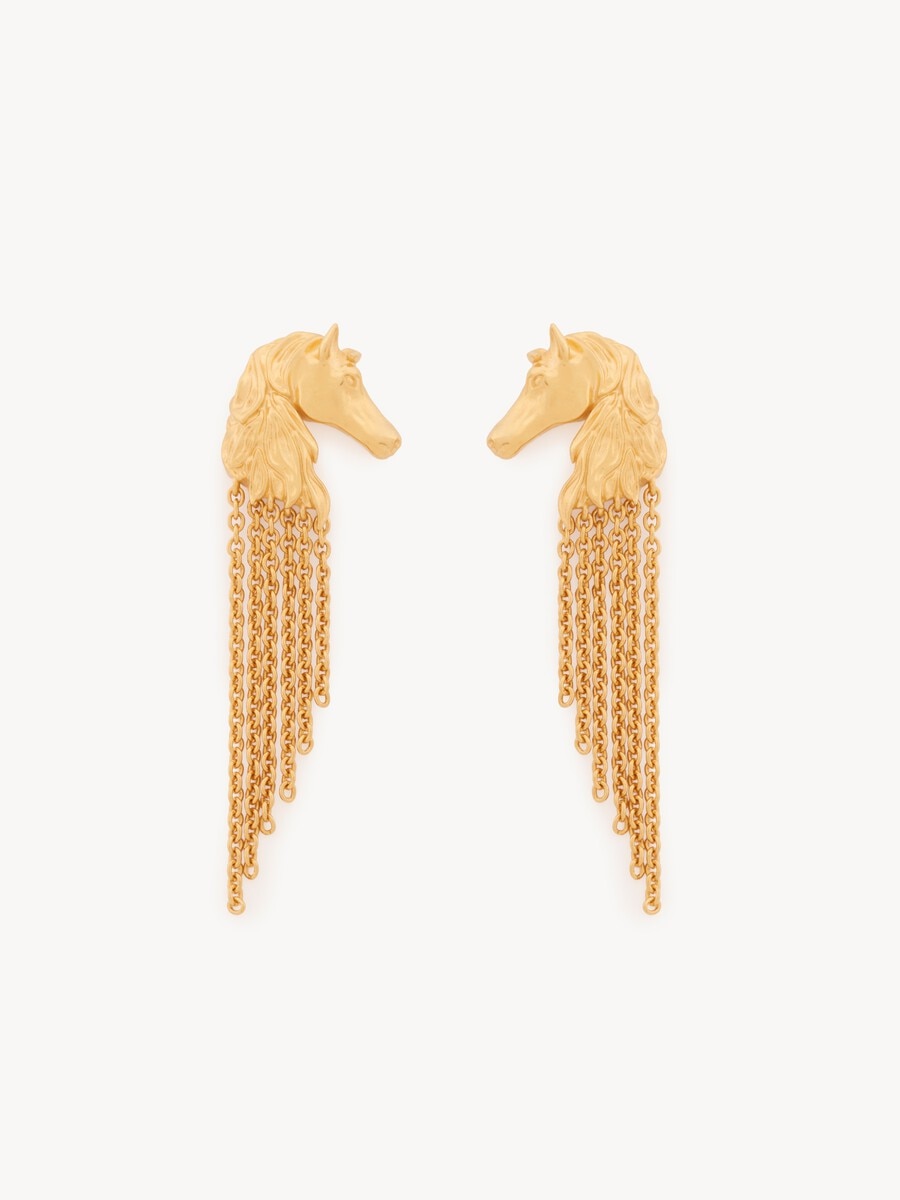 The Chlo&eacute; Chain Horse earrings - 1