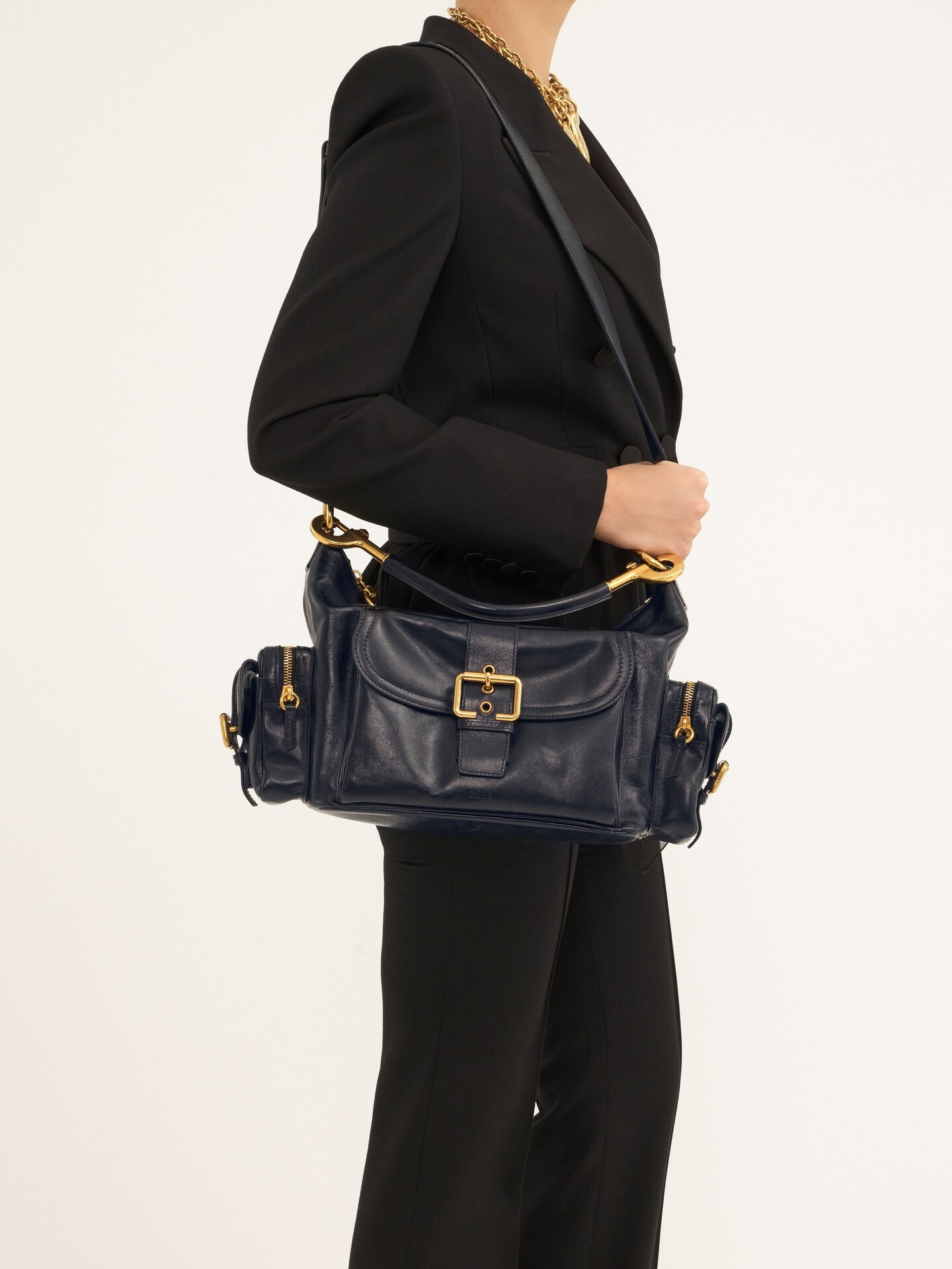 Camera bag in shiny leather - 3