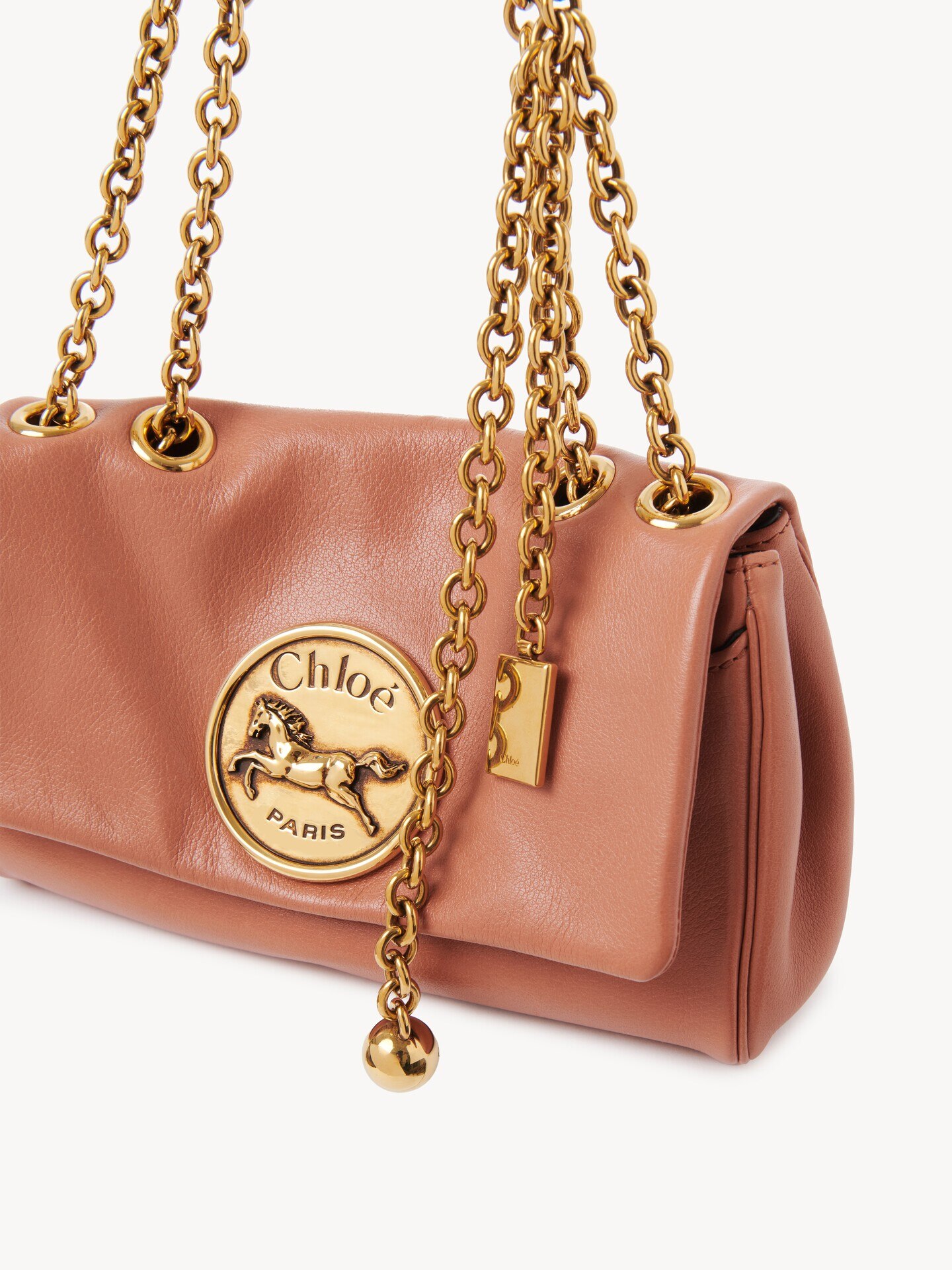 Small Chloé Heritage shoulder bag in grained leather - 8