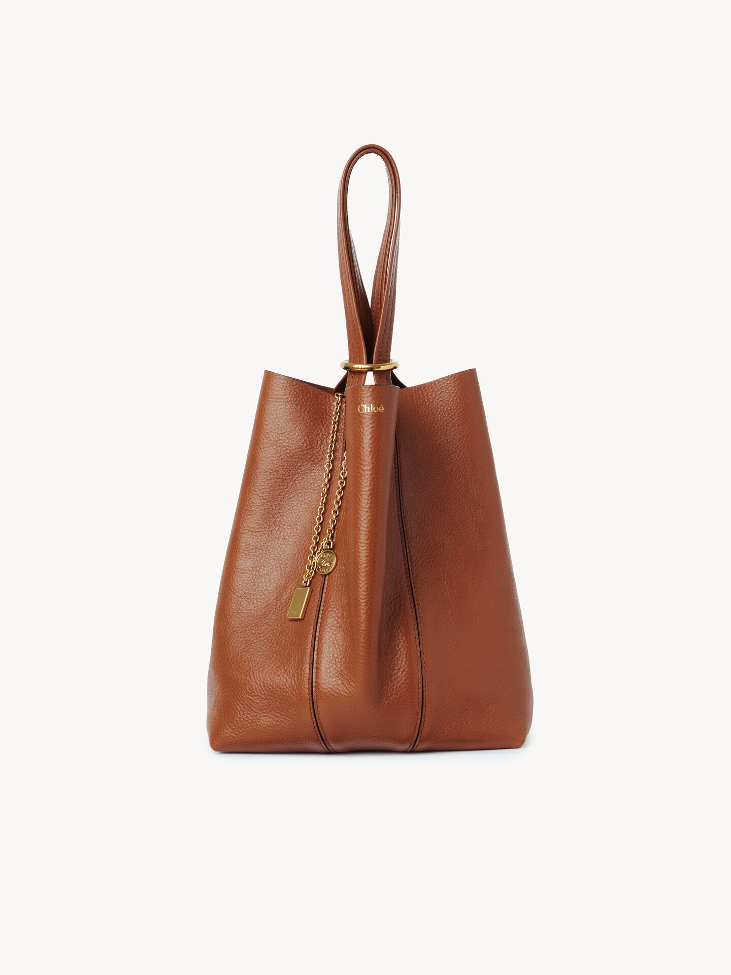 Chloé Spin tote bag in grained leather - 2