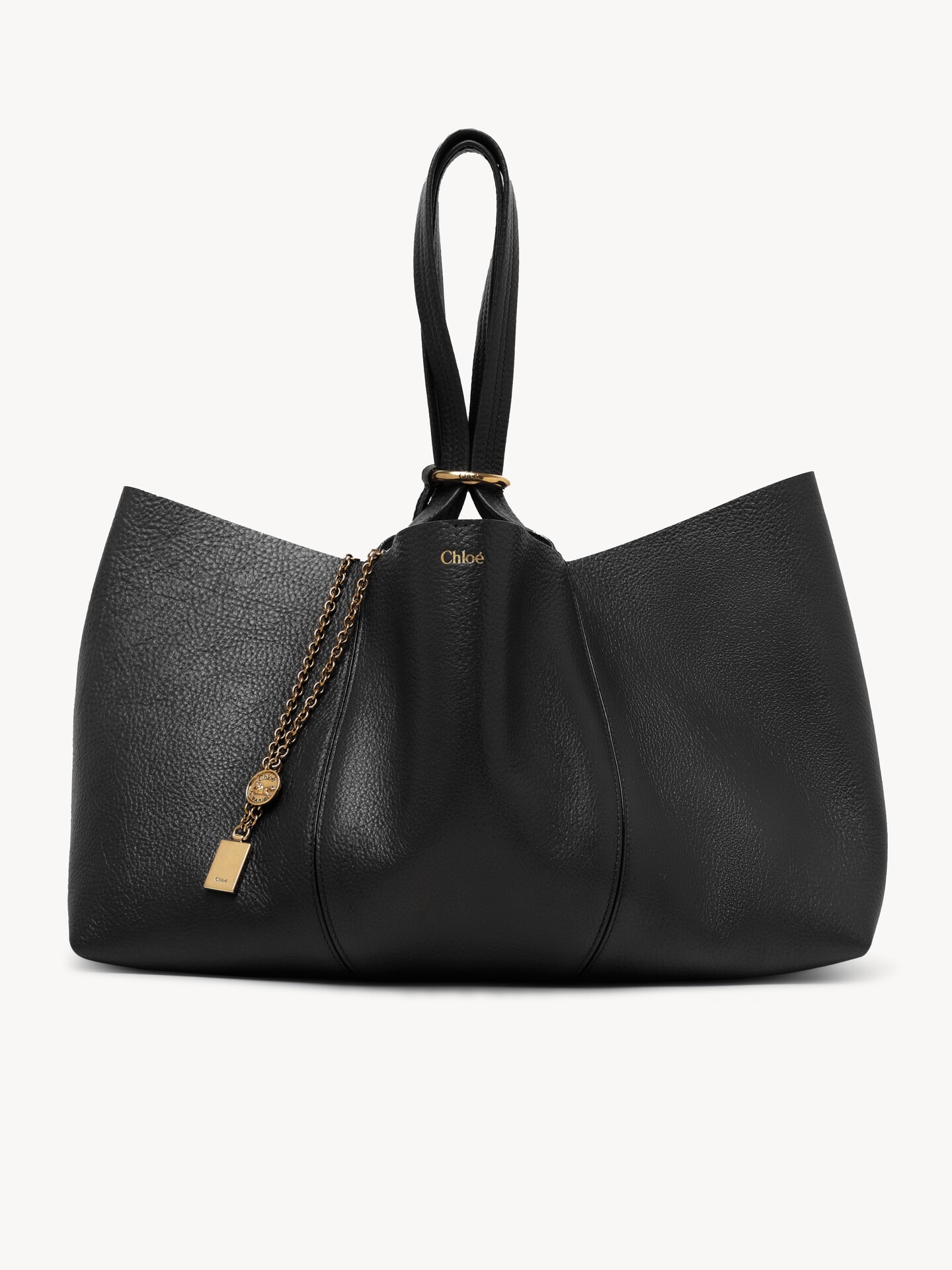 Chloé Spin east-west tote bag in grained leather - 2