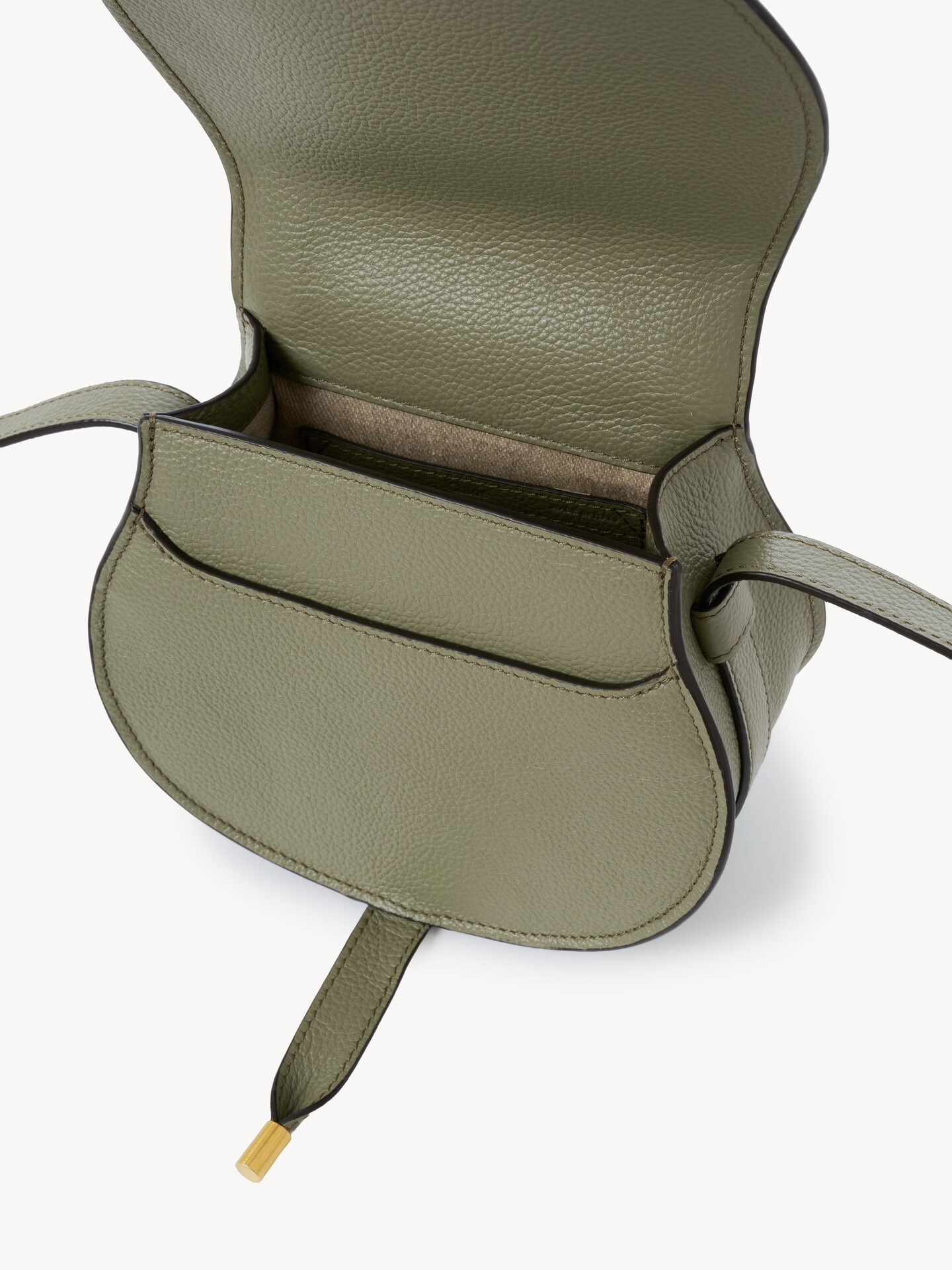 Small Marcie saddle bag in grained leather - 6