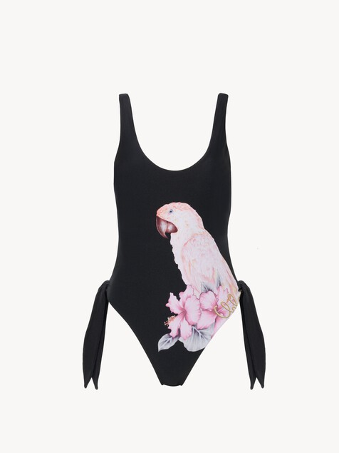 Cut-out one-piece swimsuit