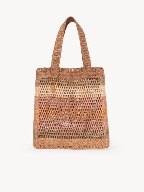 Bolso tote Summer Banana de rafia