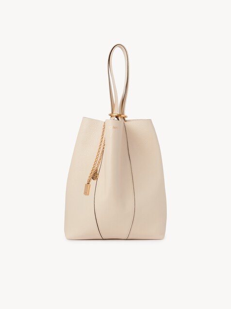 Chlo&eacute; Spin tote bag in grained leather