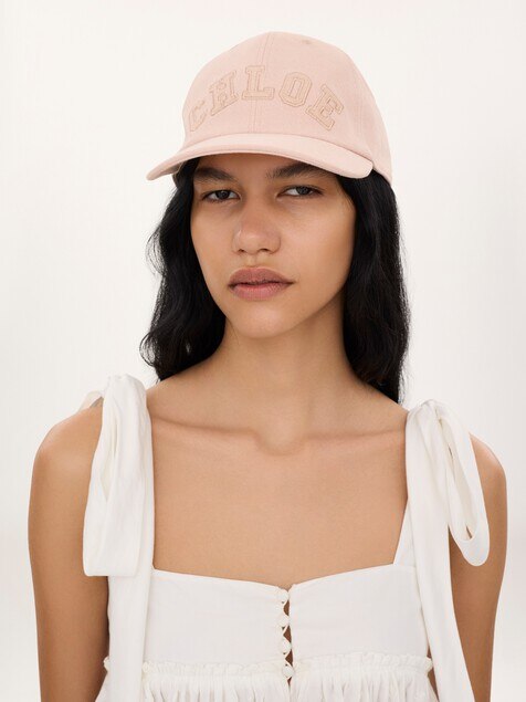The Chlo&eacute; Signature cap in denim