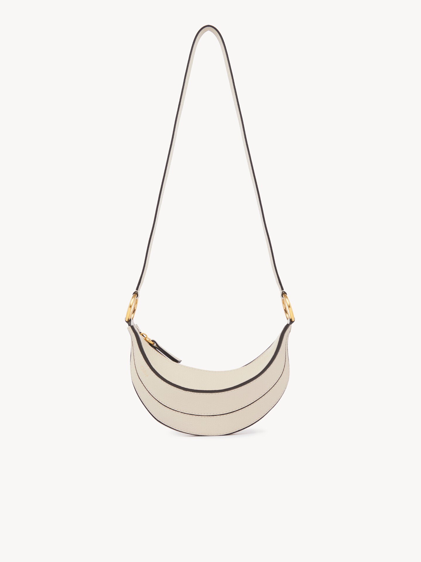 Banana cross-body bag in grained leather - 2