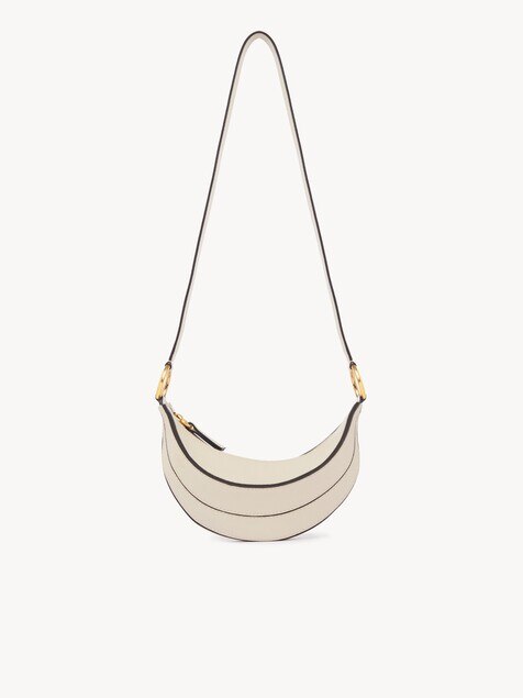 Banana cross-body bag in grained leather