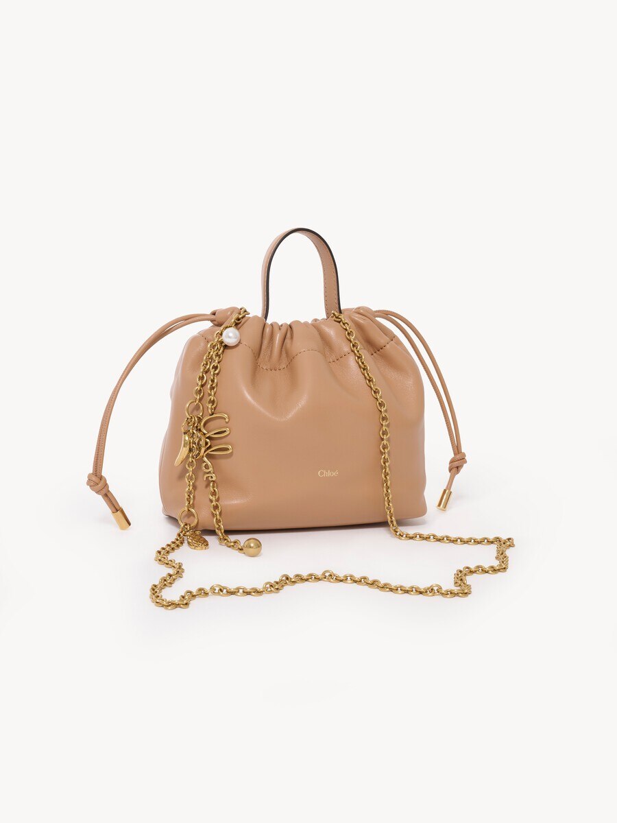 Mini Chlo&eacute; Icons shoulder bag with chain in soft leather - 3