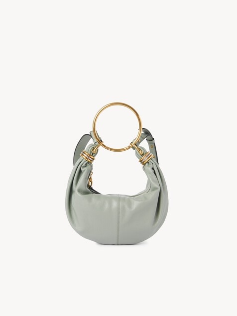 Small Bracelet hobo bag in grained leather