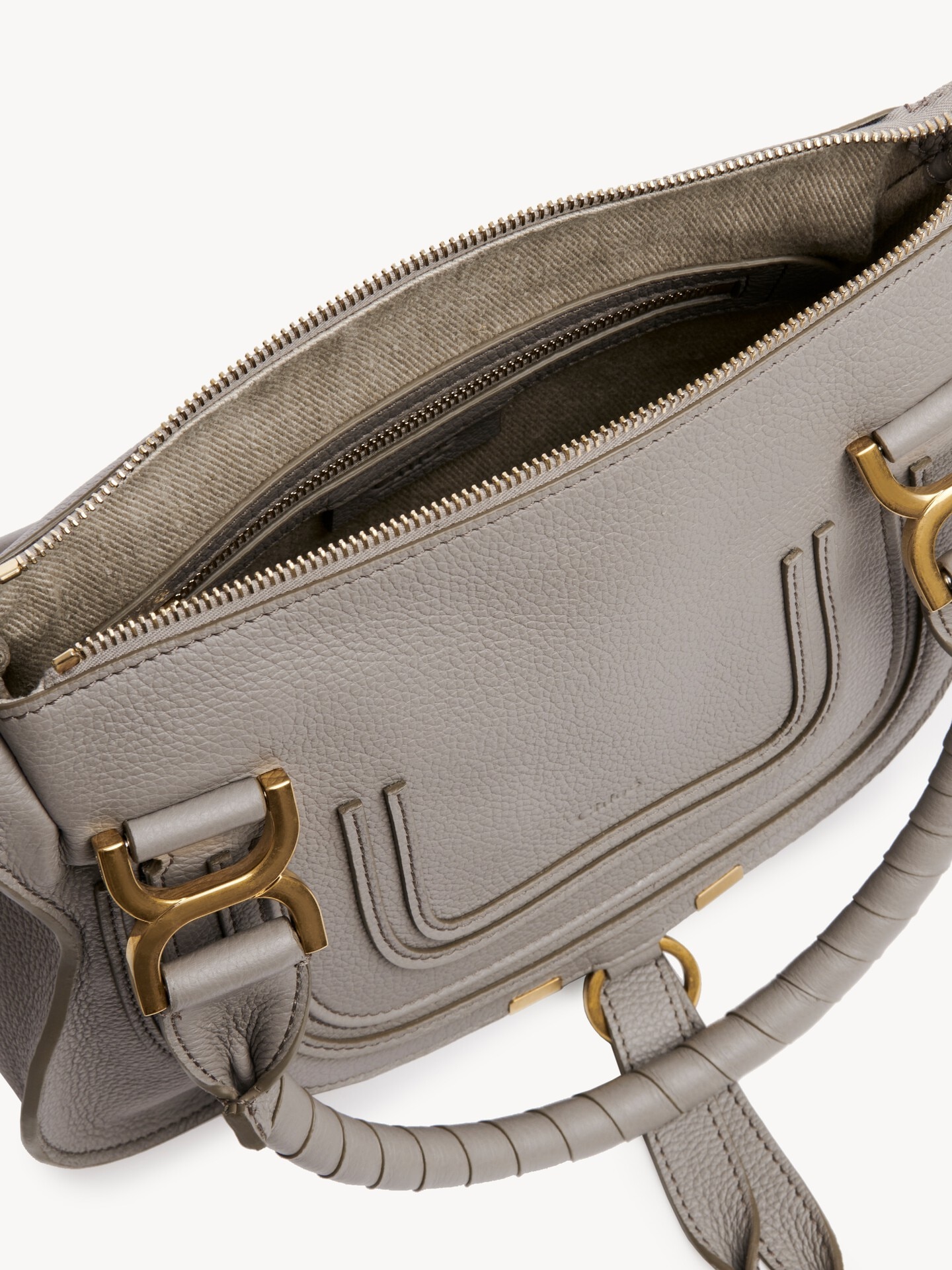 Small Marcie bag in grained leather - 8