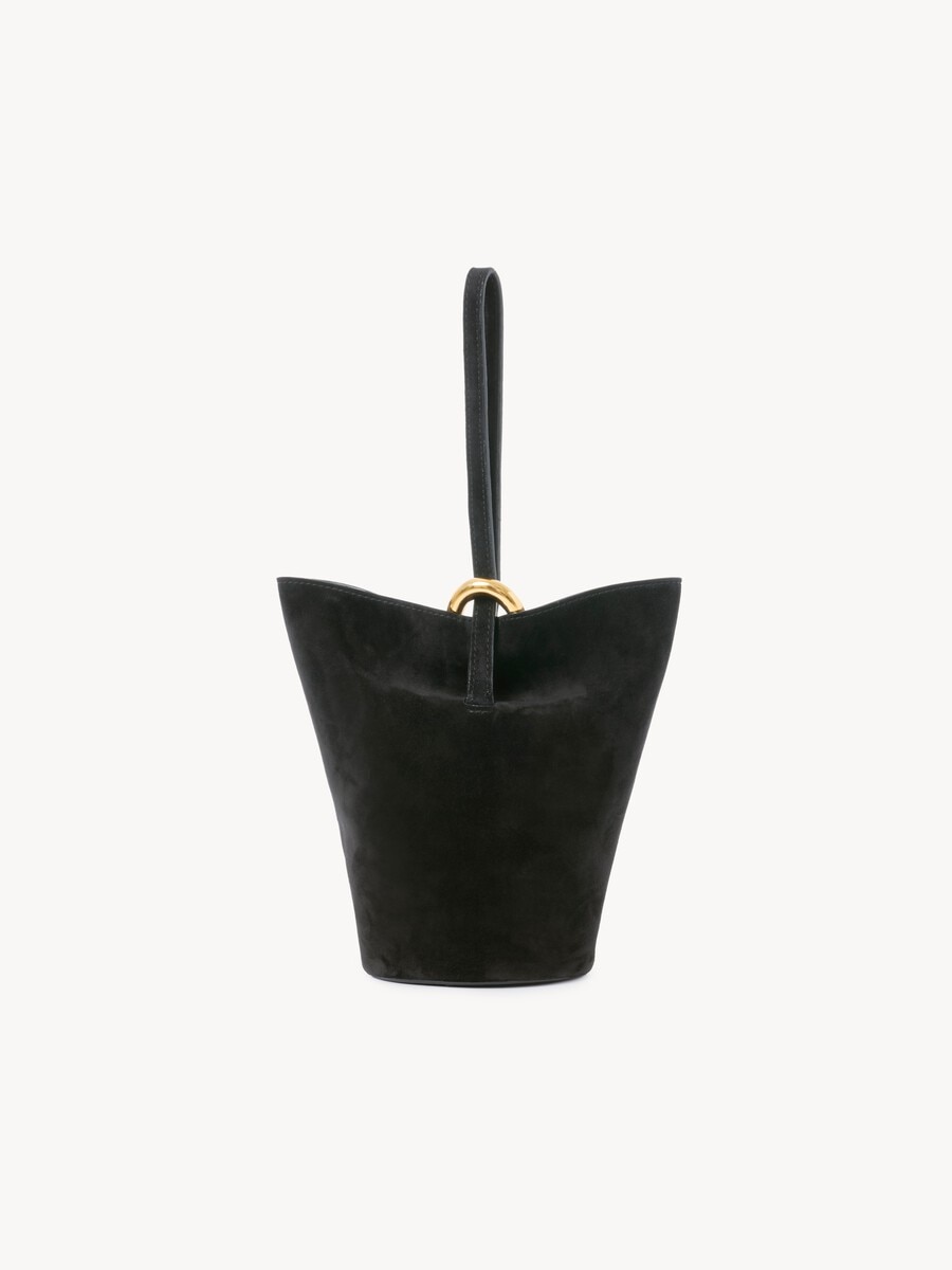 Small Eden Treasures wristlet bucket bag in suede leather - 5