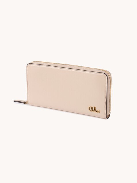 Chloé Iconic zipped long wallet in shiny leather