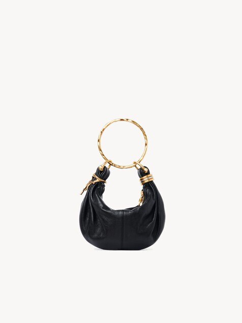 Minibolso hobo Bracelet de cuero granulado