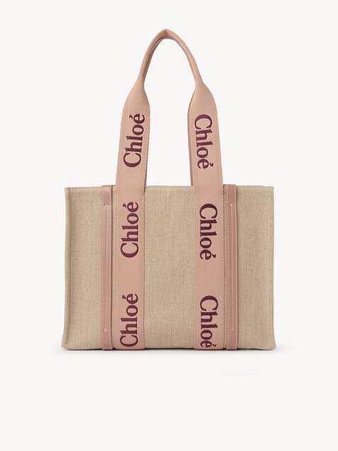 Woody tote bag in linen