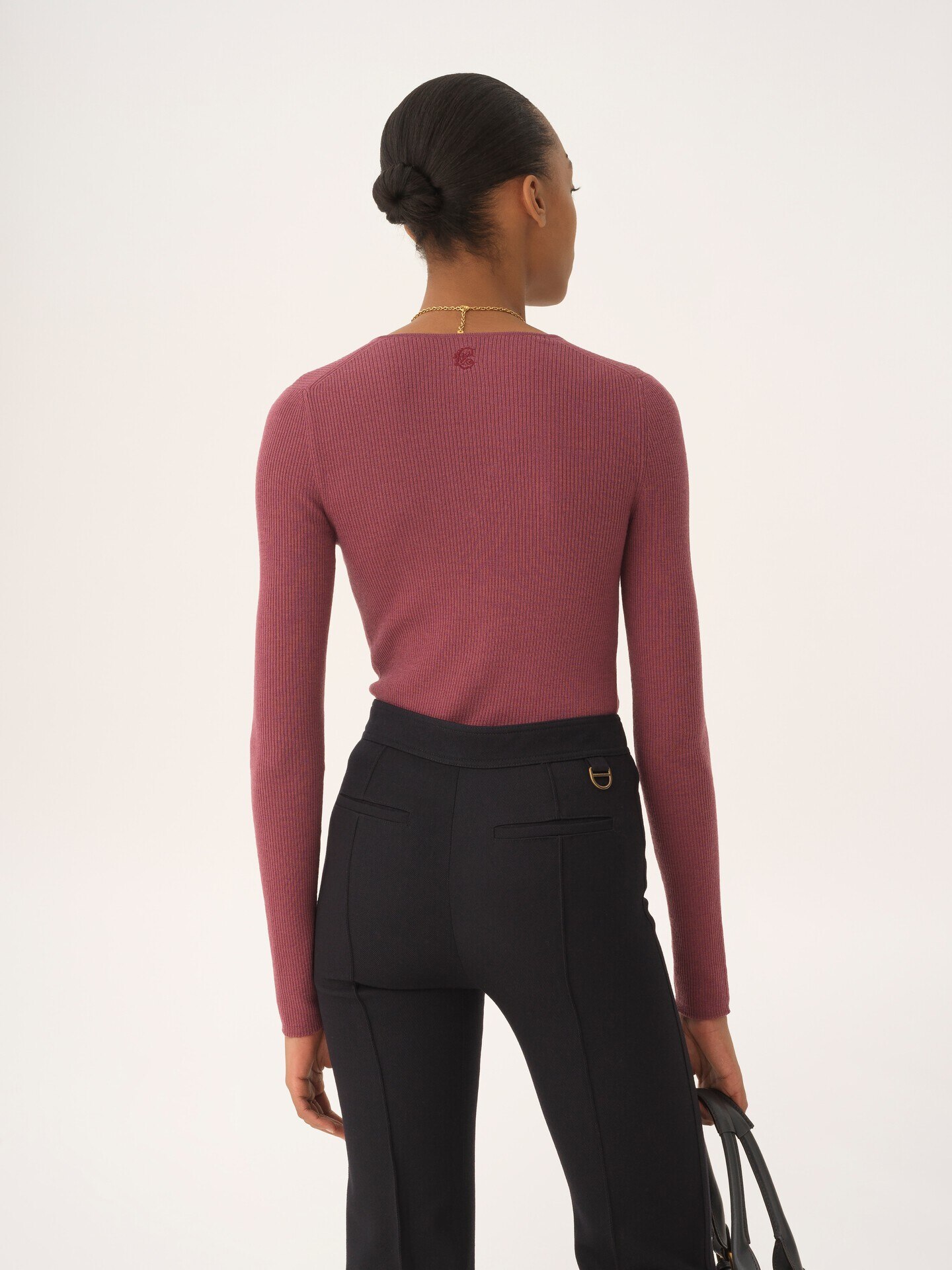 Henley shirt in a merino wool knit - 5