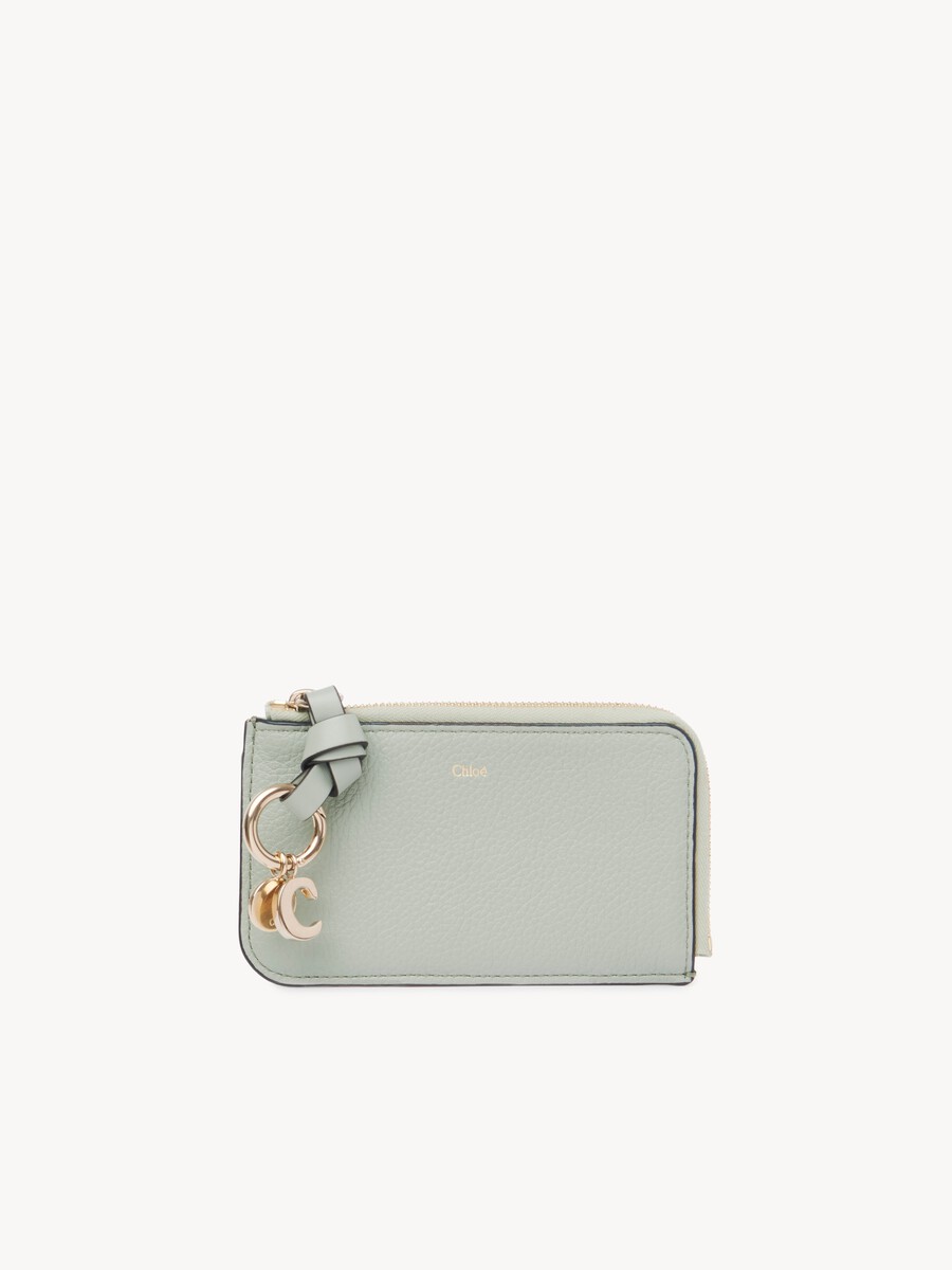 Alphabet wallet in grained leather - 1
