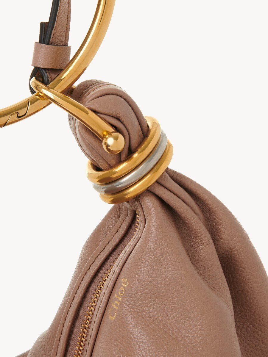 Bolso hobo Bracelet peque&ntilde;o de cuero granulado - 10