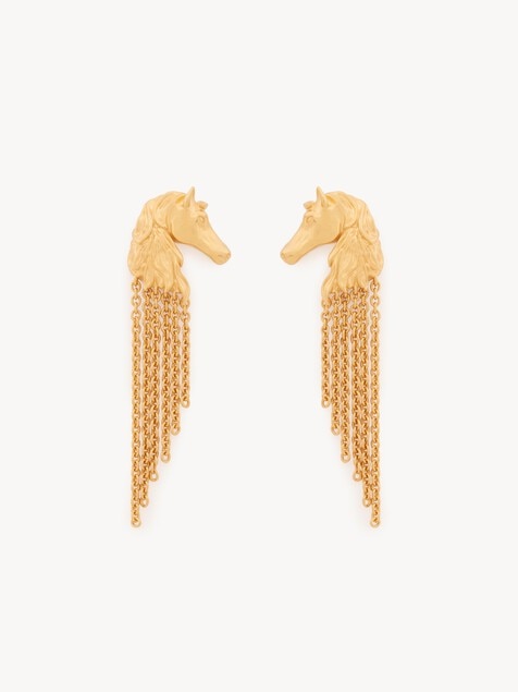 Pendientes Chlo&eacute; Chain Horse