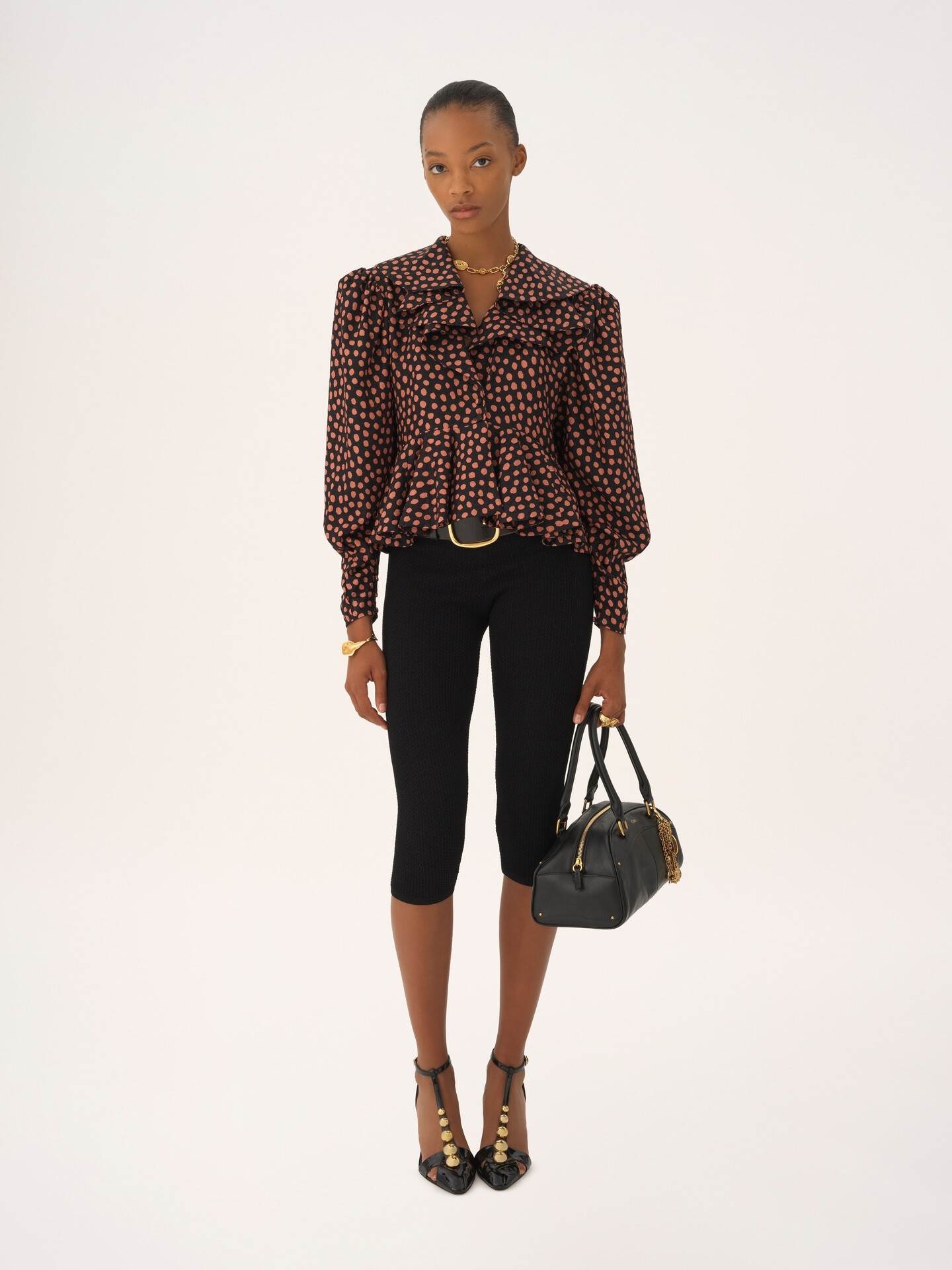 Capri leggings in a stretch knit - 3