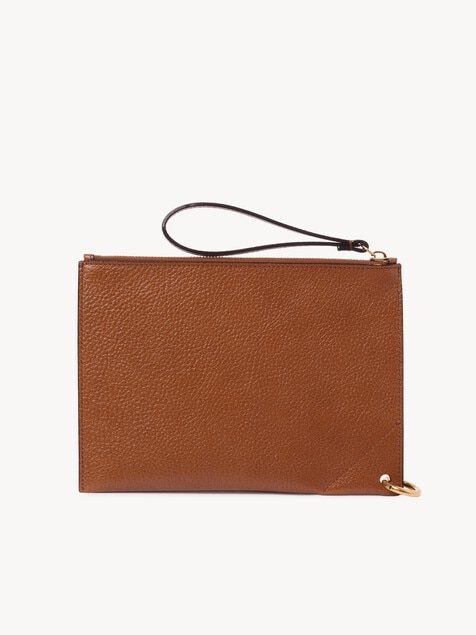 Bolsa con cremallera Chlo&eacute; Spin de cuero granulado