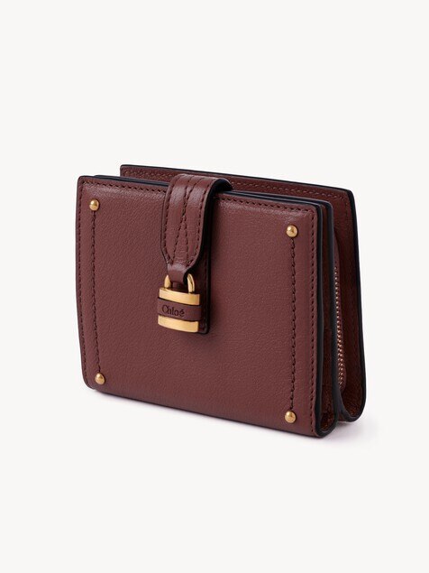 Paddington square wallet in grained leather