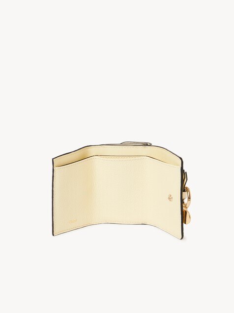 Alphabet mini tri-fold wallet