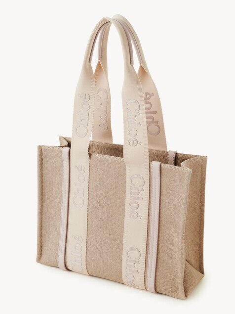 Bolso tote Woody de lino