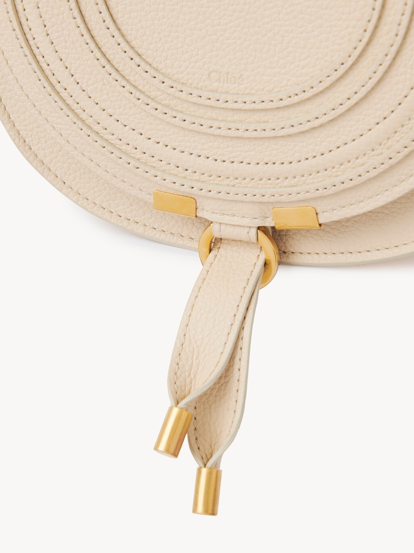 Small Marcie saddle bag in grained leather - 7