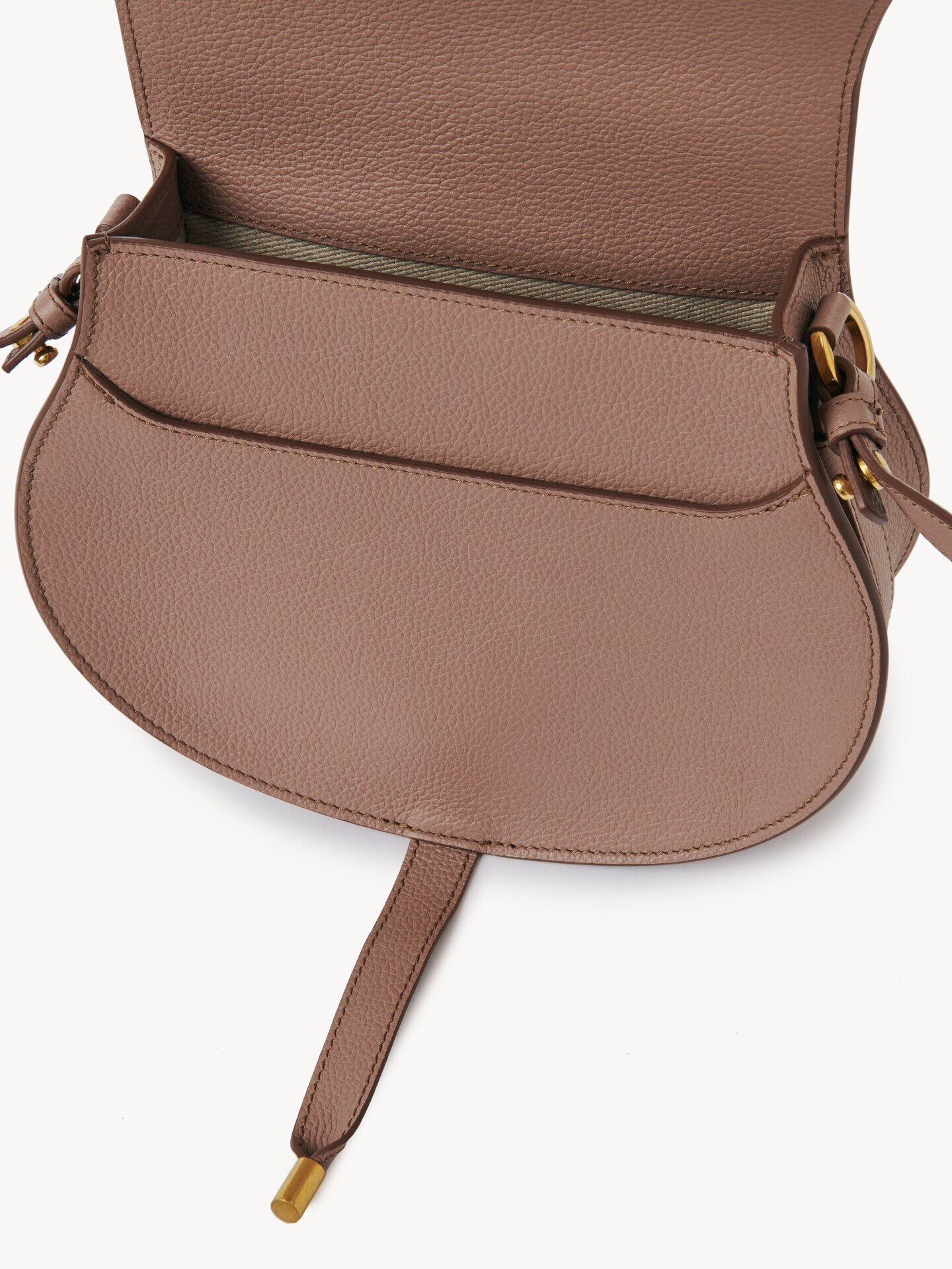 Marcie saddle bag in grained leather - 7