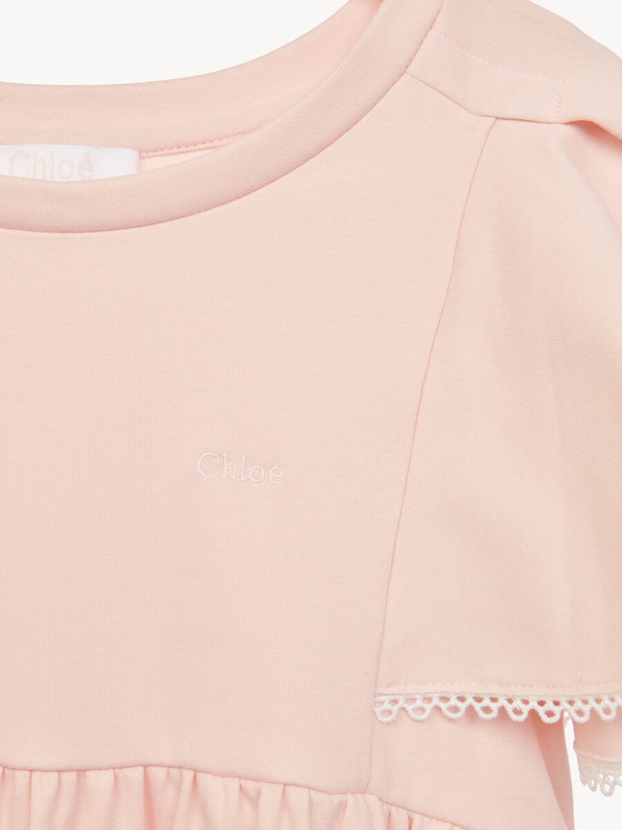 Kids' guipure-trim dress - 4