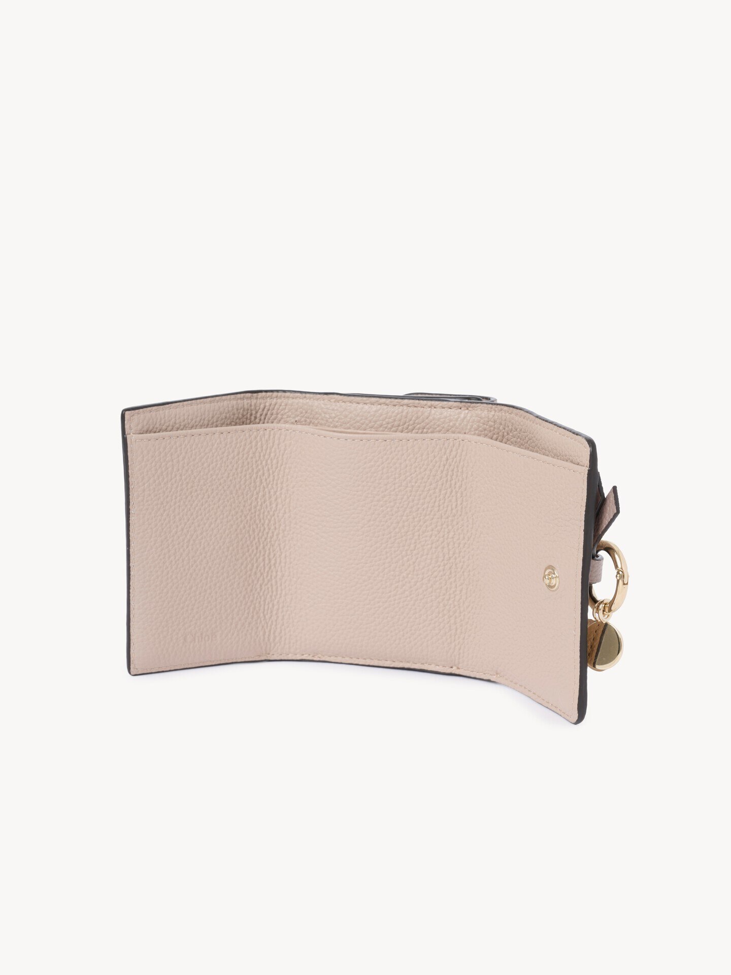 Mini Alphabet tri-fold in grained leather - 5