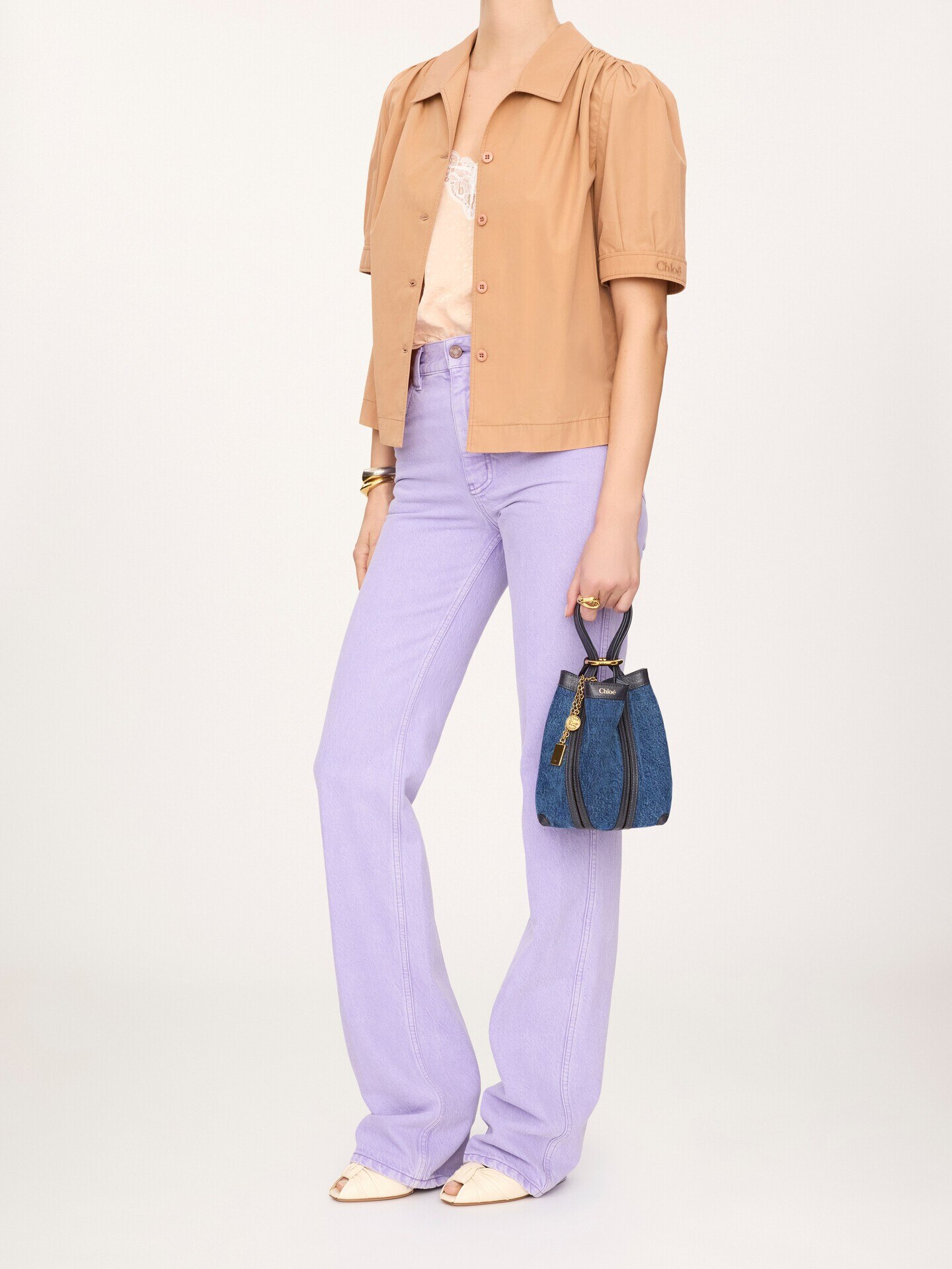 Bolso tote Chlo&eacute; Spin peque&ntilde;o de tejido vaquero - 8