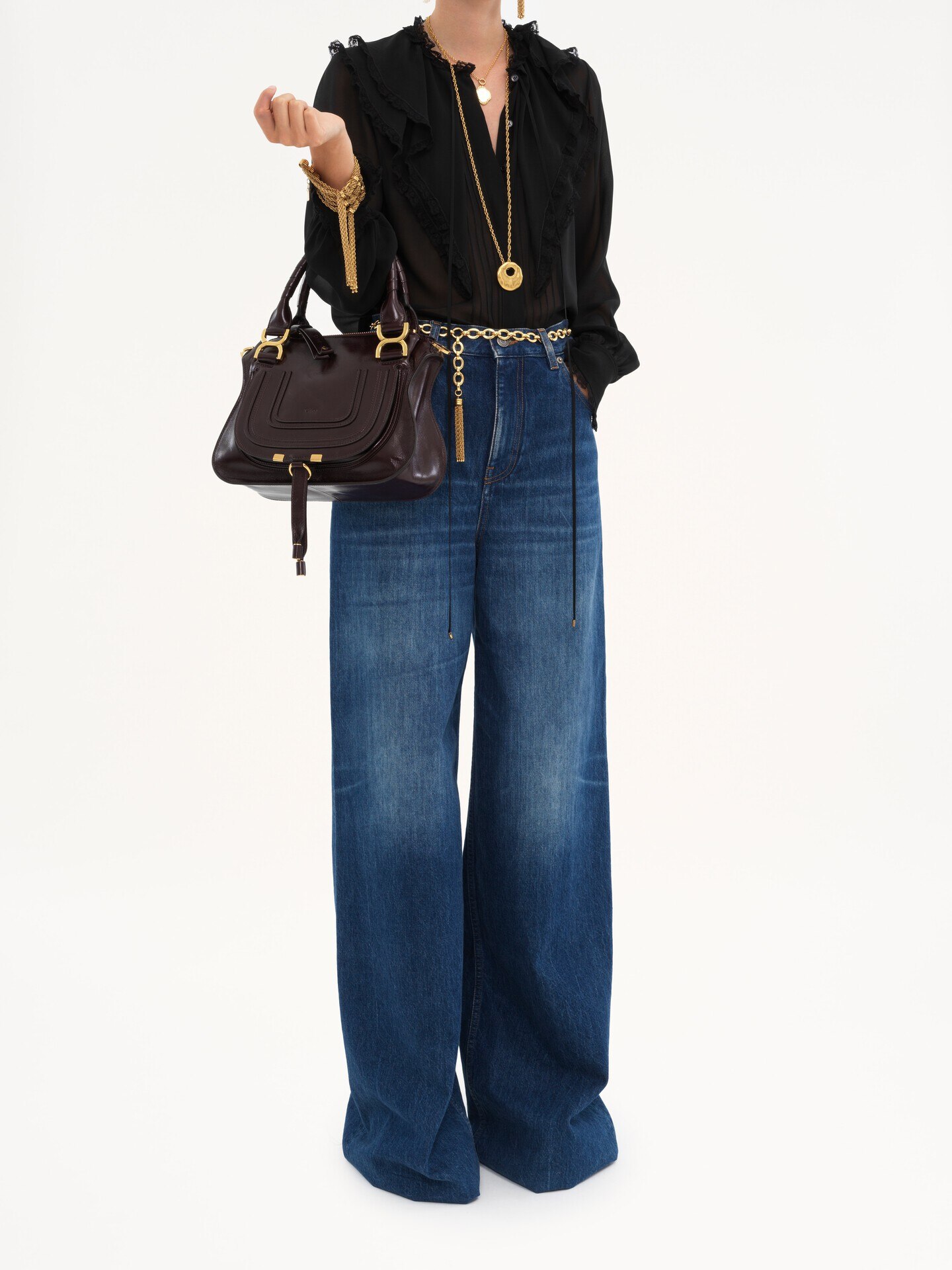 Small Marcie bag in shiny leather - 9