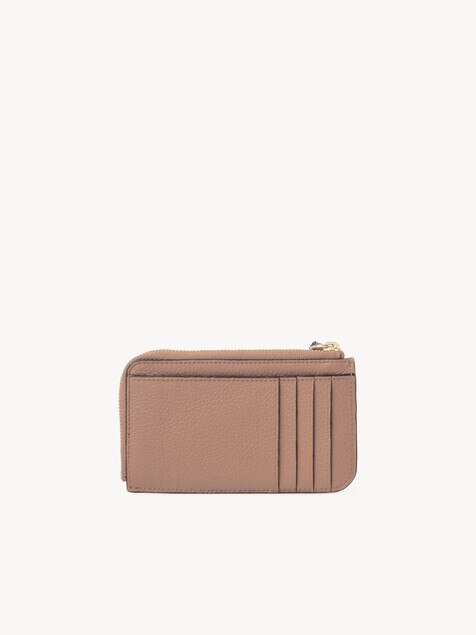 Alphabet wallet in grained leather
