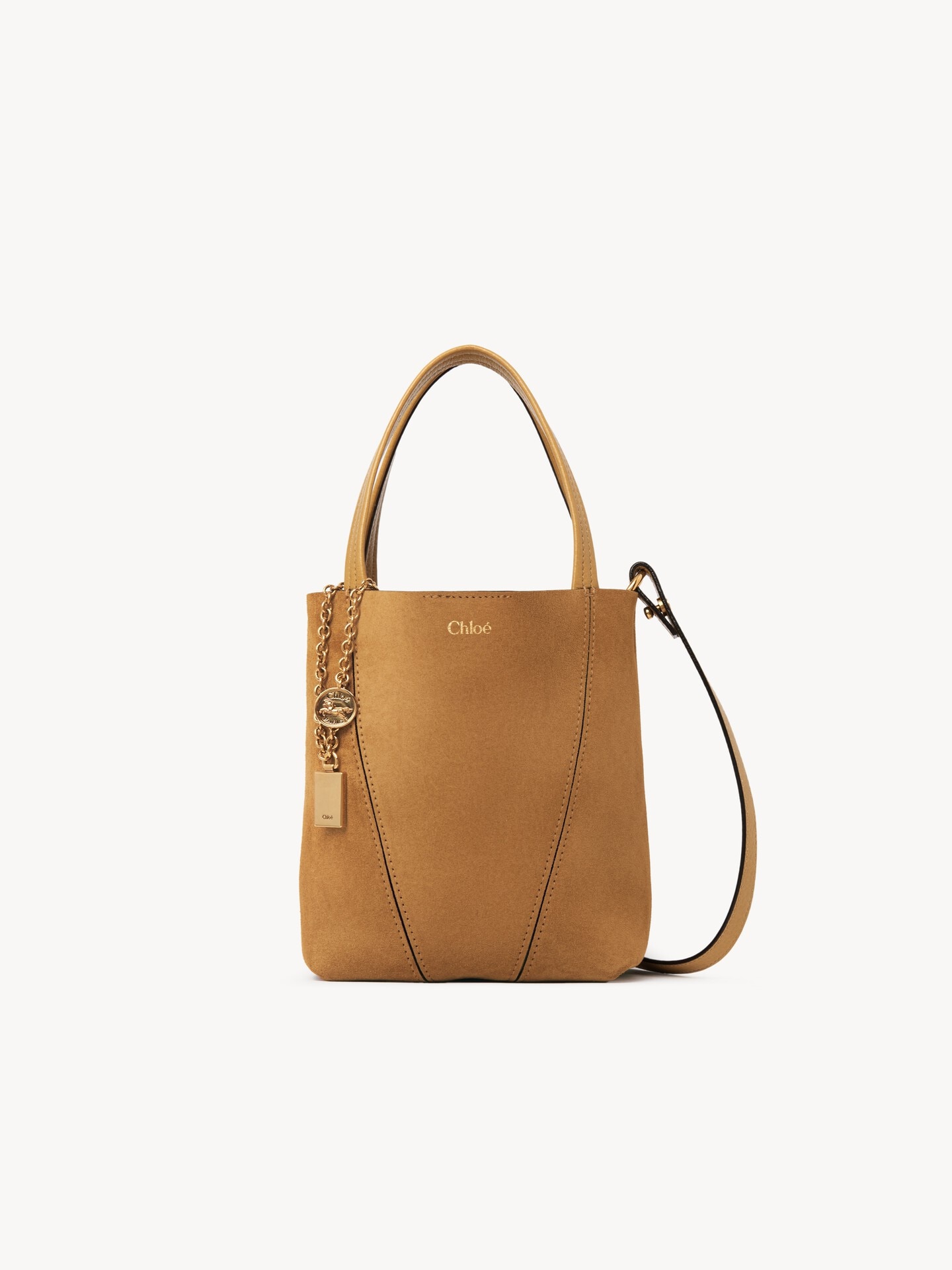 Bolso tote Chlo&eacute; Spin peque&ntilde;o de ante - 2