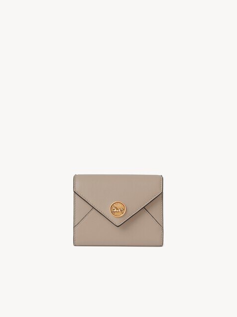 Small Envelope tri-fold in grained leather