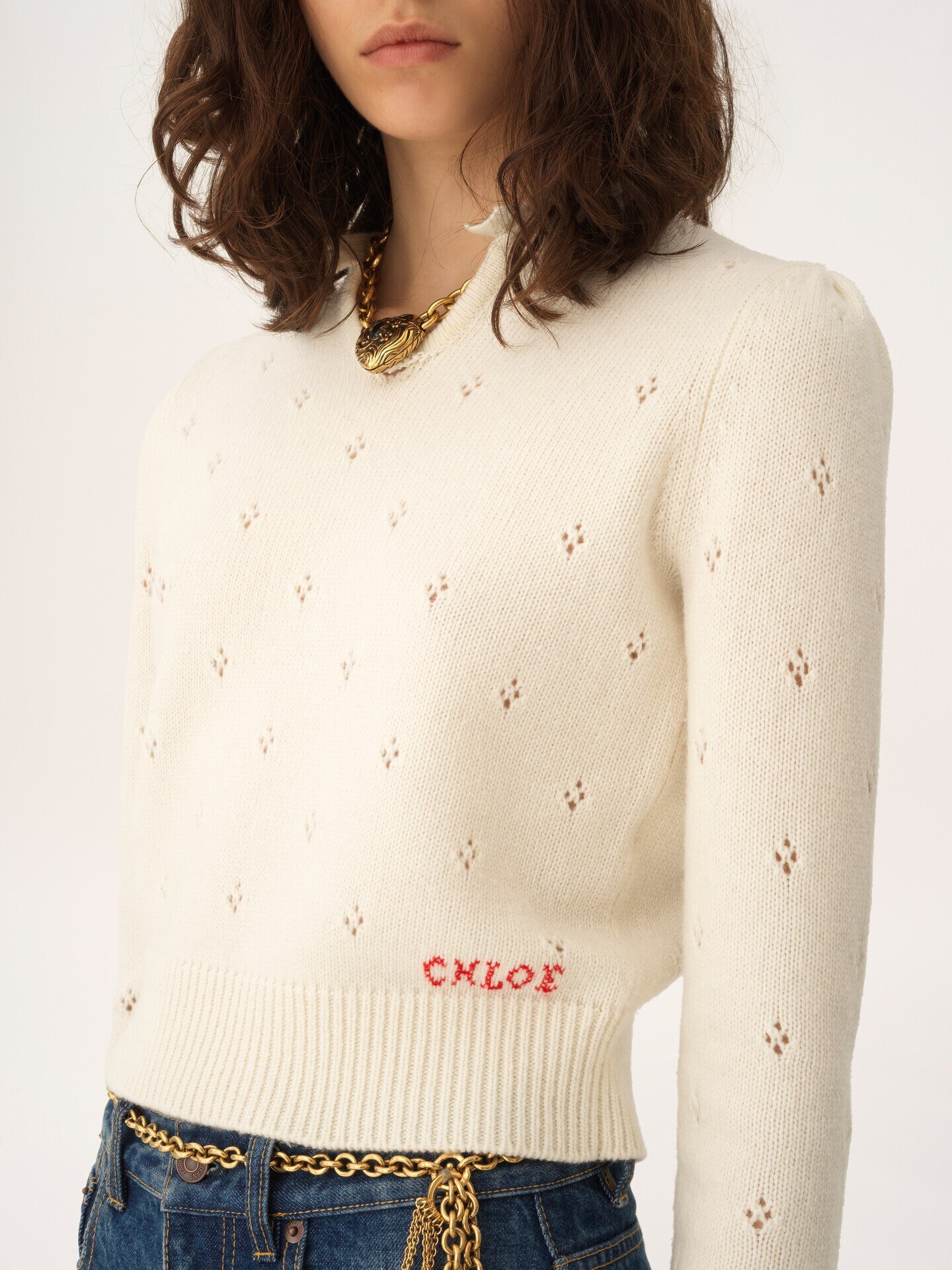 Logo jumper in a wool & cashmere knit - 6