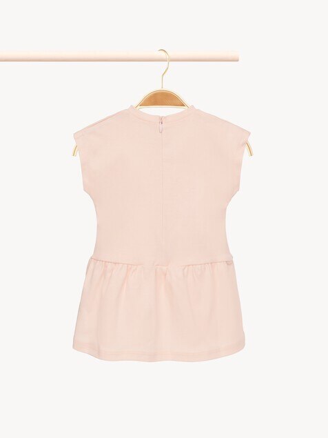 Vestido de manga corta con logotipo de beb&eacute;
