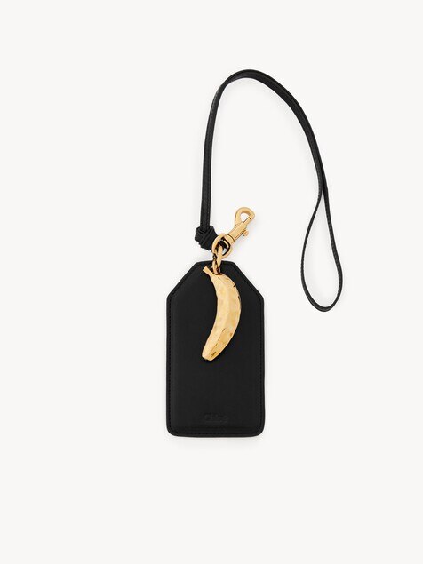 Banana tag in shiny leather