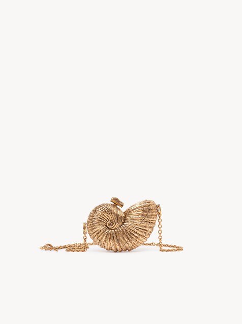 Sea Treasures Shell minaudi&egrave;re in metal