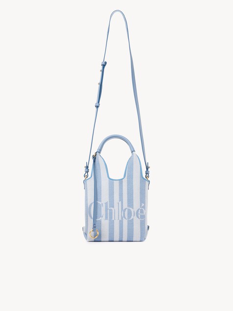 Minibolso tote Chlo&eacute; Stripy de jacquard