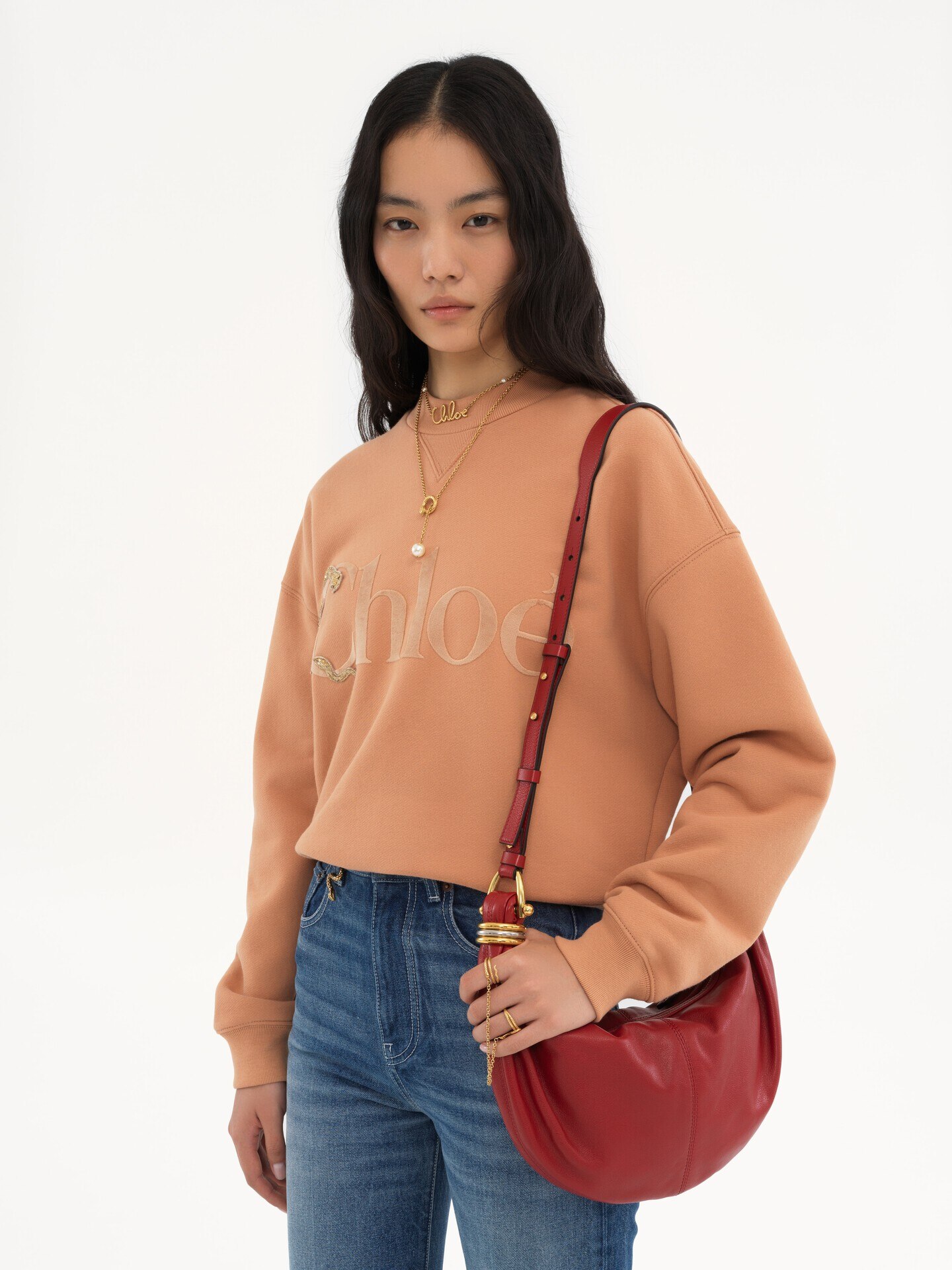 Bolso hobo Bracelet peque&ntilde;o de cuero granulado - 4