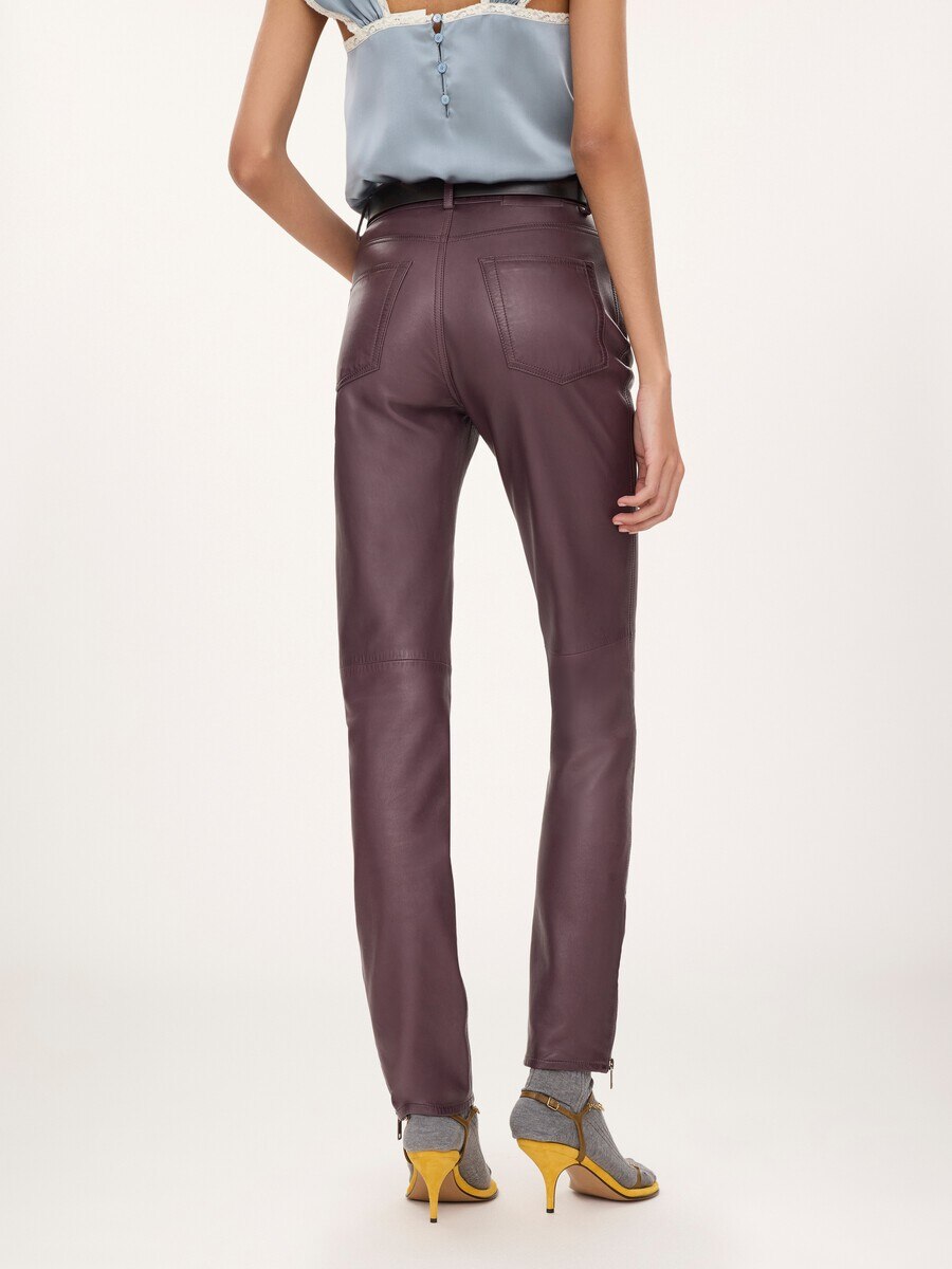 Slim pants in leather - 6