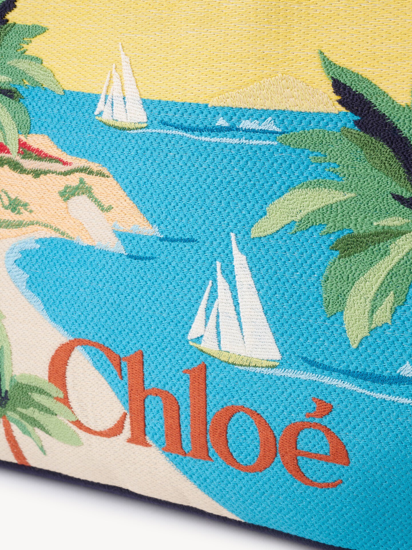Bolso tote Chlo&eacute; Soleil de lona bordada - 7