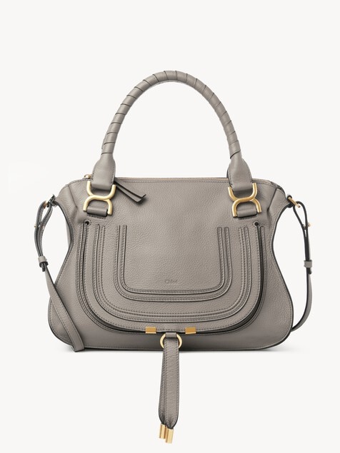 Bolso Marcie de cuero granulado