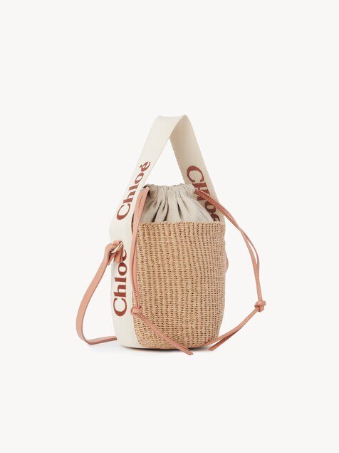 Small Woody basket in natural fibres