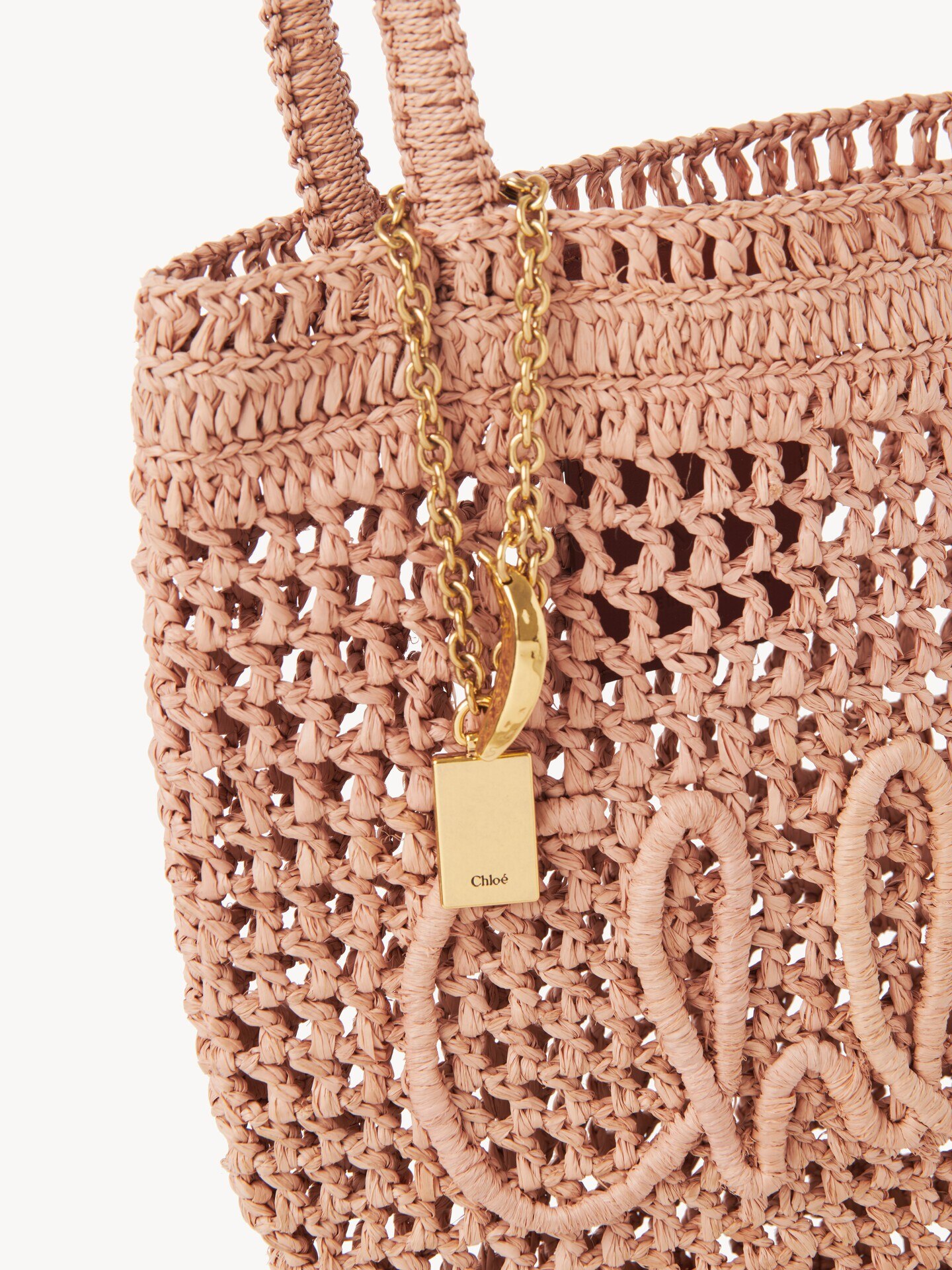 Bolso tote peque&ntilde;o Summer Banana de rafia - 7