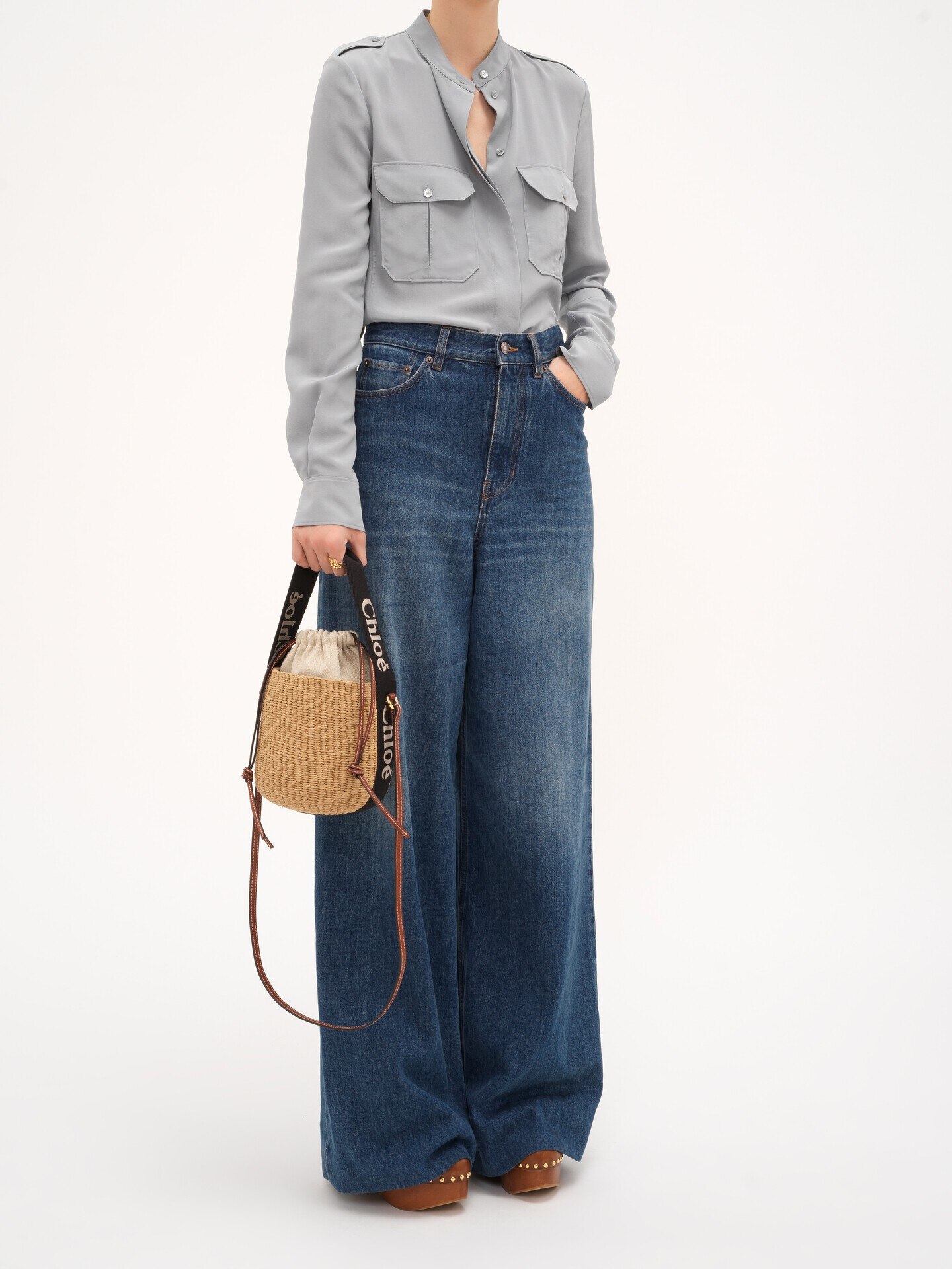 Small Woody basket in natural fibers - 10